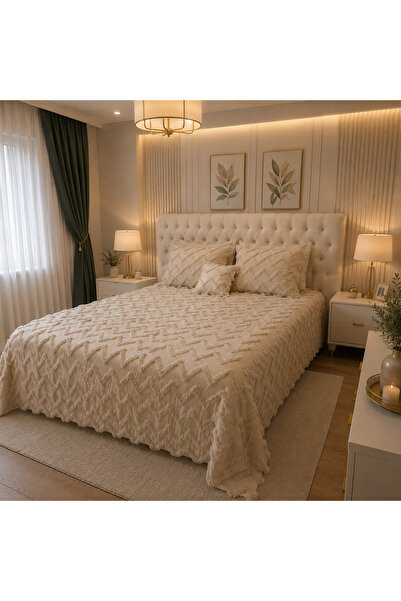 Home Çift Kişilik Pike Yatak Örtüsü
