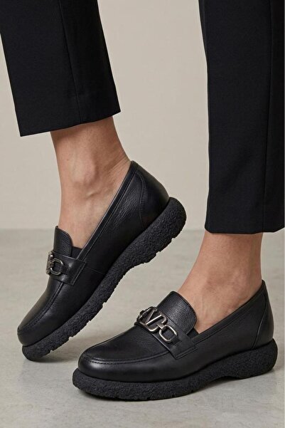 PİSAGOR Ps-44331 Genuine Leather Women's Loafer Shoes