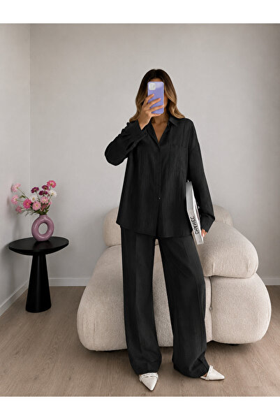 Ekim Store Çilek Gömlek Pantolon İkili Takım