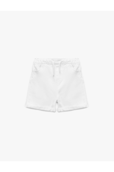 Koton Pamuklu Rahat Kesim Beli Bağcıklı Basic Mini Şort