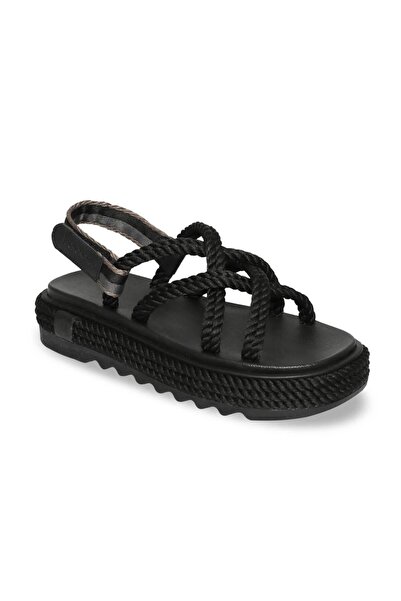 Bohonomad Sandale Bodrum Mid Platform pentru damă - Negru