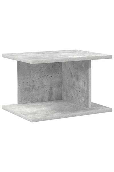 vidaxl Noptieră Gri din beton 40 x 30 x 25 cm Lemn compozit