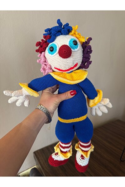 By yarendokgoz Amigurimi palyanço bebek doğal ip örgü tasarım