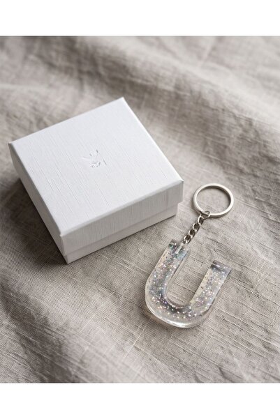 Luvia Accesories Keychain Letter U Epoxy