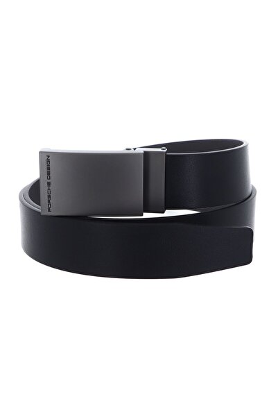 Porsche Design Business Belt Plate Buckle 35 W90 Black - shortenable