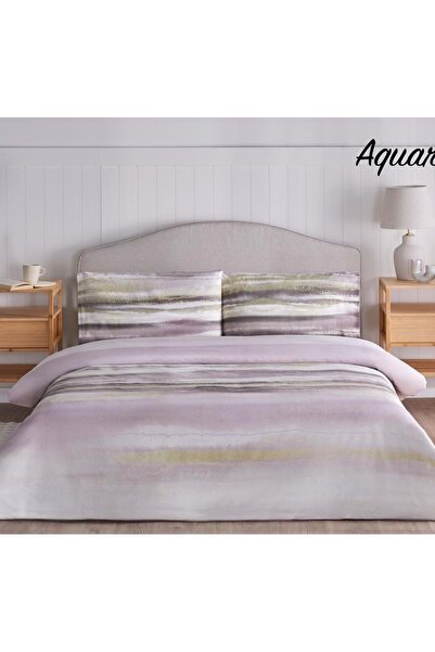 Özdilek Nev Series -Mürdüm Aquarelle New- Single Duvet Cover Set