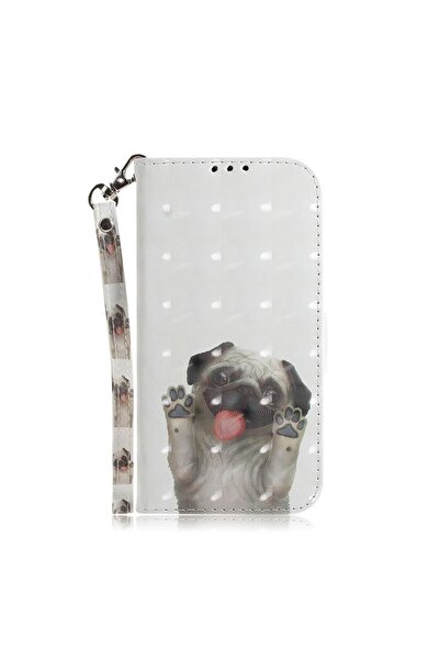 sscase 3D Colored Θήκη Πορτοφόλι Pug (Realme C33)