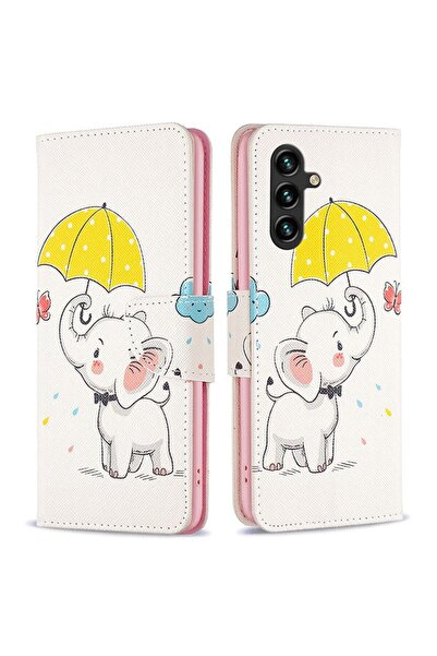 sscase Colored Drawing Θήκη Πορτοφόλι Umbrella and Elephant (Samsung Galaxy A...