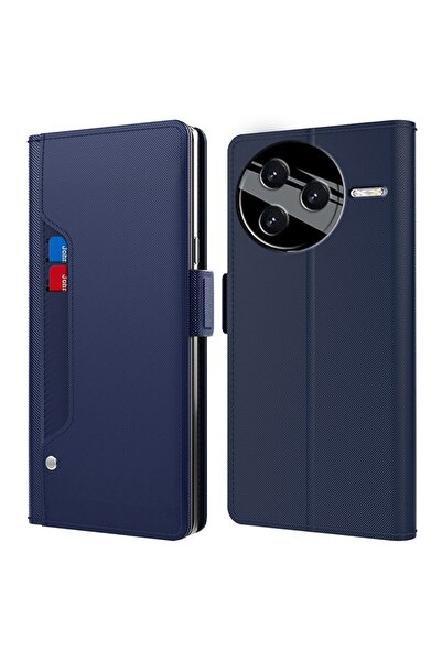 sscase Mirror Function Θήκη Πορτοφόλι Blue (Xiaomi Poco F7 Pro 5G)