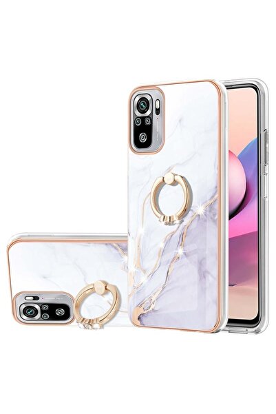 sscase Electroplating Σκληρή Θήκη με Δαχτυλίδι White (Xiaomi Redmi Note 10/No...