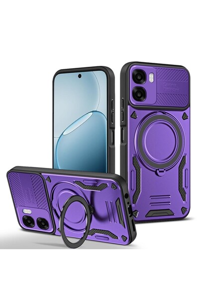sscase Armor MagSafe Σκληρή Θήκη με Δαχτυλίδι Purple (Oppo A6x 4G/5G)