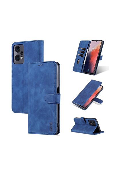 sscase Flip Texture Leather Θήκη Πορτοφόλι Blue (Realme 9 Pro 5G)