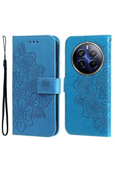 sscase 7-Petal Flowers Θήκη Πορτοφόλι Blue (Realme 12 Pro 5G / 12 Pro Plus 5G)
