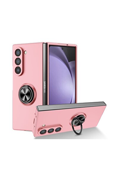 sscase Metal Ring Σκληρή Θήκη με Δαχτυλίδι Pink (Samsung Galaxy Z Fold6 5G)