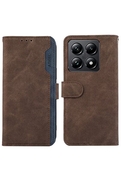 sscase ABEEL Dual Color Θήκη Πορτοφόλι Brown (Xiaomi 14T Pro 5G)
