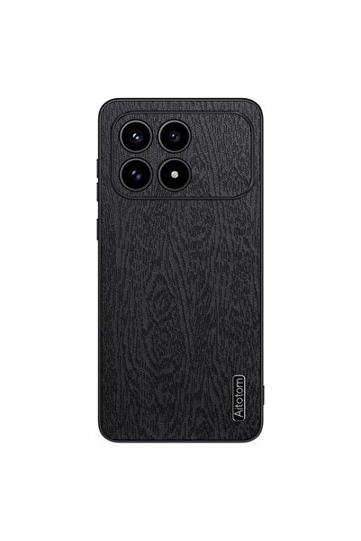 sscase Wood Texture Σκληρή Θήκη Black (Xiaomi Poco F8 Pro 5G)