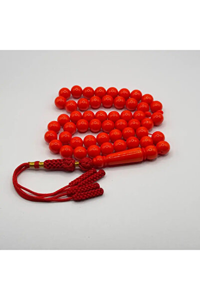 5ii perfume Luxury Bright Red Bakelite Rosary - 51 Beads - 10 mm with Red and...