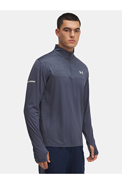 Under Armour Tricou bărbătesc UA Tech Utility 1/4 Zip - ALBASTRU