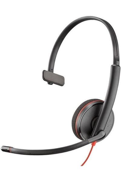 Poly Casca Call Center Blackwire C3210, USB, Monoaural, bulk (Negru)
