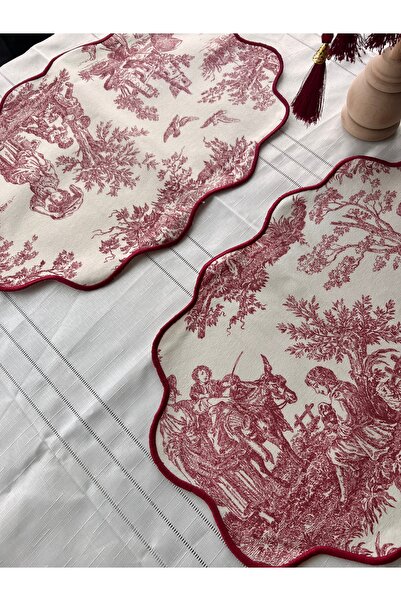 Lusso Gardenya Bordo Spode Amerikan Servis 6 Adet