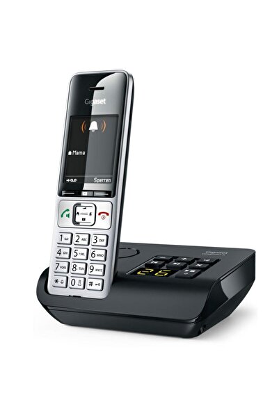 GIGASET Telefon DECT fără fir COMFORT 500A, SMS, Mâini libere, Argintiu/Negru