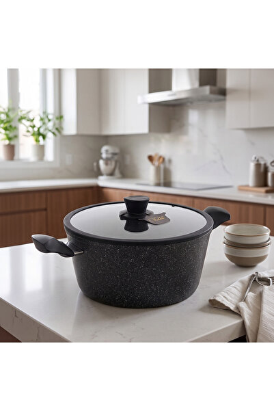 Gökdil Vella 20 cm Deep Granite Pot