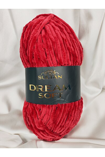 Sultan Dream Soft Velvet Dark Red Hand Knitting Yarn 100Gr. 120 Meters. (1 Pi...