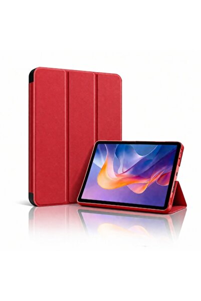 DAMUR tablet case, red, leather, 360 protection, for Xiaomi Redmi Pad 2 Pro