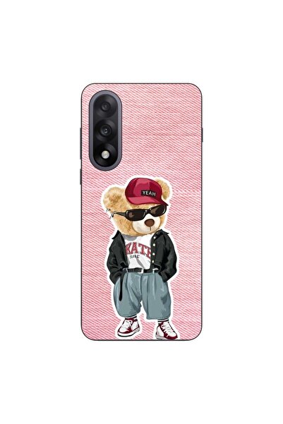 OEM Husa compatibila cu OnePlus Nord 5 Silicon Gel Tpu Model Pink Jeans Bear