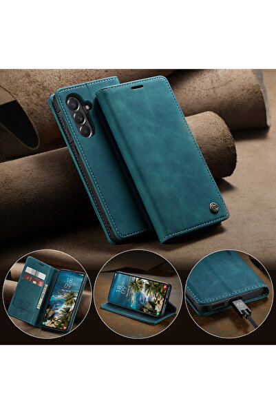 Caseme Husa pentru Samsung Galaxy A57 – CaseMe, tip carte, piele, functie portofel, stand, finisaj catifelat