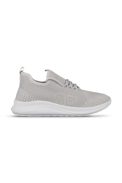 M.P. Rahat Bağcıklı Günlük Sneaker Çocuk Ayakkabı Bej ve Beyaz