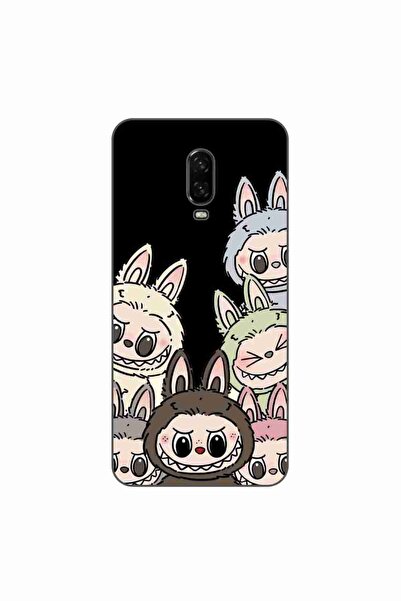 OEM Husa compatibila cu OnePlus 6T Silicon Gel Tpu Model Labubu Pattern Black