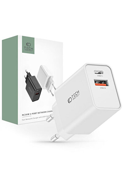 Tech-Protect Φορτιστής χωρίς καλώδιο με θύρα USB-A και θύρα USB-C, Power Deli...