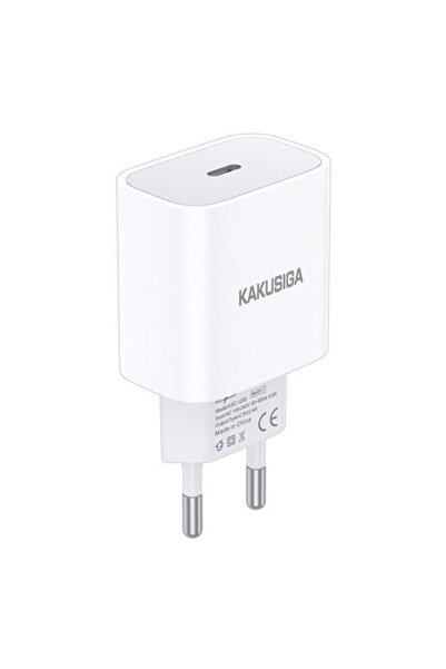 KAKUSİGA Φορτιστής Χωρίς Καλώδιο με Θύρα USB-C 14W Λευκός (KSC-1230)