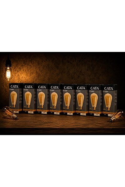 Cata CT-4350 RUSTİK LED AMPUL AMBER IŞIK RENGİ 6W 560LM IŞIK GÜCÜ