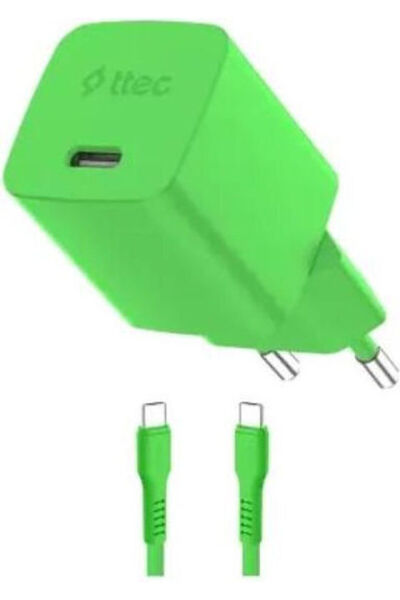 Ttec Φορτιστής GaN με θύρα USB-C και καλώδιο USB-C σε USB-C, 45W Power Delive...