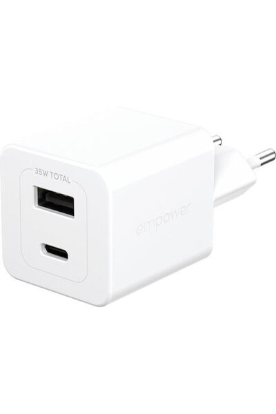 EMPOWER Φορτιστής PanzerGlass χωρίς καλώδιο GaN με θύρα USB-A και θύρα USB-C ...