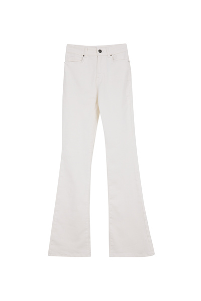 LİMON COMPANY Limon Beyaz Kadın Denim Pantolon L6SL-PNT9057