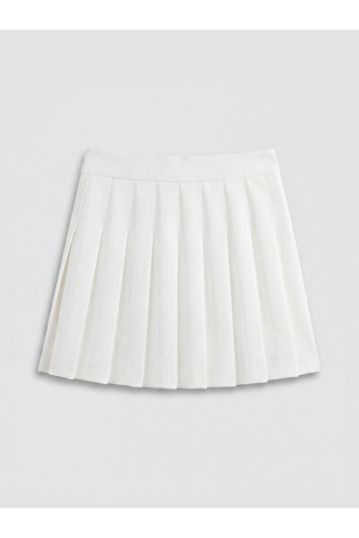 LC Waikiki Soft Touch Girls' Pleated Skort