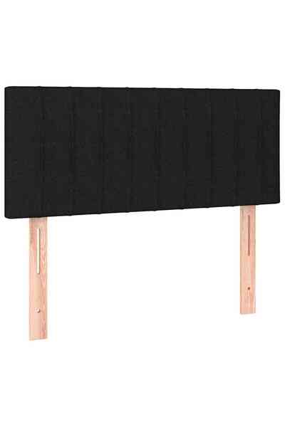 vidaxl Bed headboard, black, 100x5x78/88 cm, textile