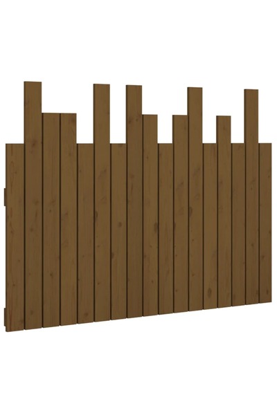 vidaxl Tăblie de pat pentru perete, maro miere, 108x3x80 cm, lemn pin