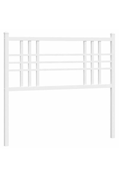 vidaxl Metal replacement headboard, white, 107 cm