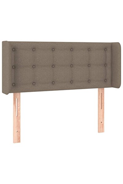 vidaxl Headboard with taupe grey wings 93x16x78/88 cm textile
