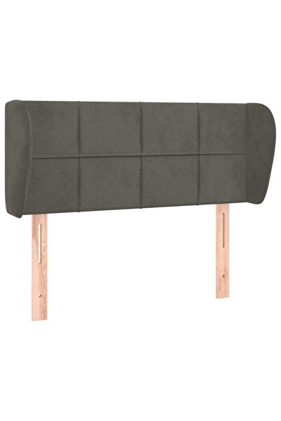 vidaxl Dark grey winged headboard 93x23x78/88 cm Velvet