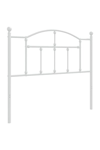vidaxl Metal replacement headboard, white, 100 cm