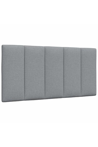 vidaxl Pernă tăblie de pat, Hanko, gri deschis, 100 cm, material textil