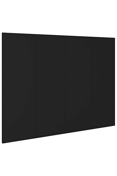 vidaxl Tăblie de pat, negru, 120x1,5x80 cm, lemn prelucrat