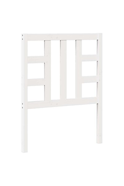 vidaxl Tăblie de pat, alb, 81x4x100 cm, lemn masiv de pin