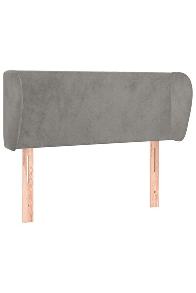 vidaxl Light grey headboard with wings 103x23x78/88 cm Velvet