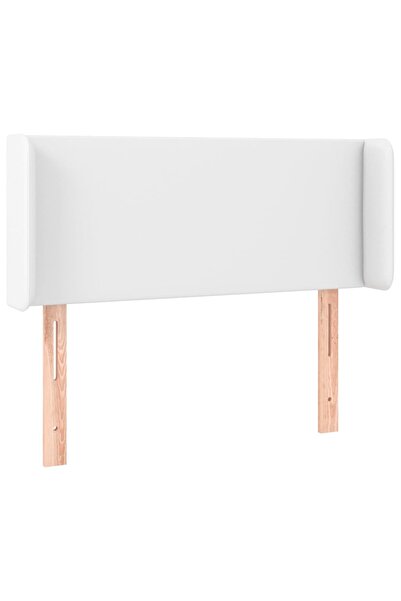 vidaxl White headboard with wings 93x16x78/88 cm eco- Leather